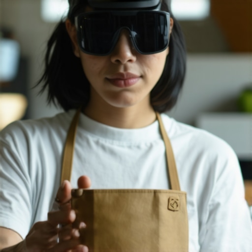 Business owner using augmented reality for local marketing in 2025