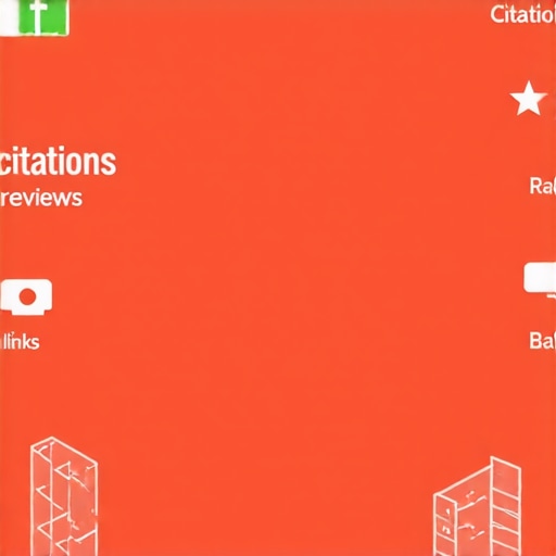 Local SEO Elements Infographic Infographic showing interconnected local SEO components for map pack dominance