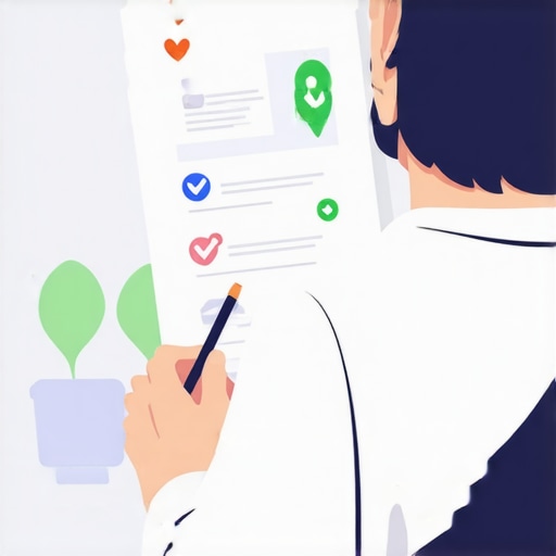 Business owner working on Google Maps optimization with checklist and digital devices