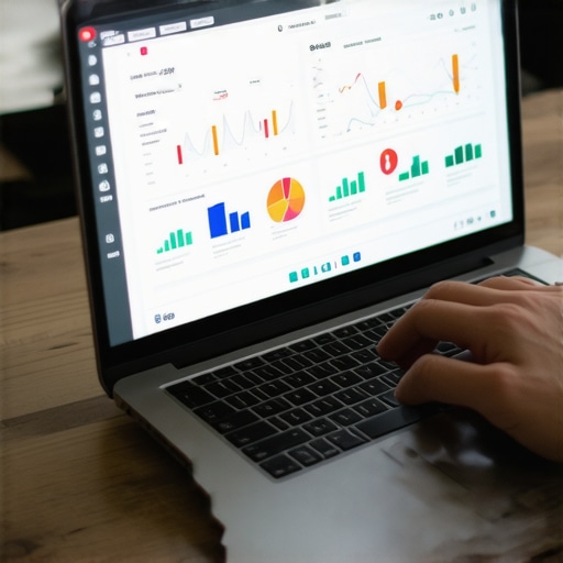 Person managing local SEO tools on a laptop for long-term visibility