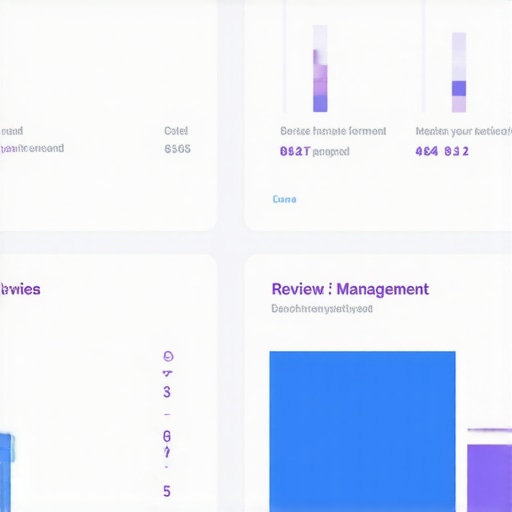 Screenshot showing analytics and review management tools for Google Maps