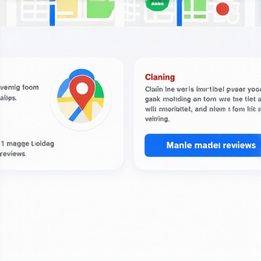 Infographic showing step-by-step process of optimizing a Google Maps listing