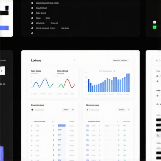 Local SEO Dashboard Analytics A person analyzing local SEO performance metrics on a digital dashboard