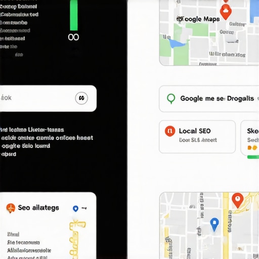 Infographic illustrating local SEO steps for Google Maps ranking improvement
