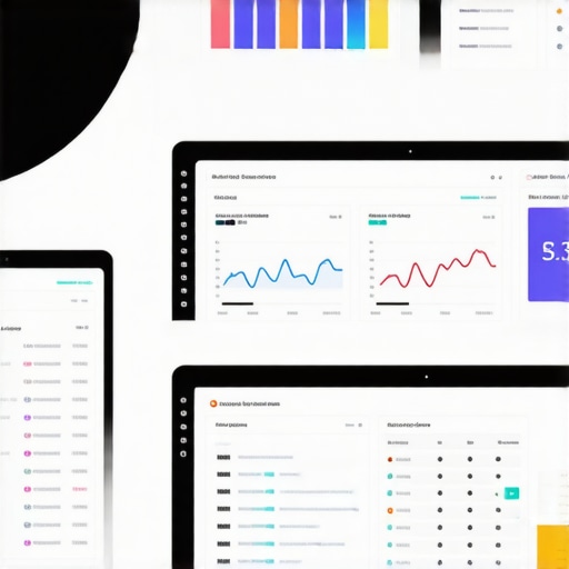 Screen displaying local SEO tools and analytics dashboards for Google Maps optimization