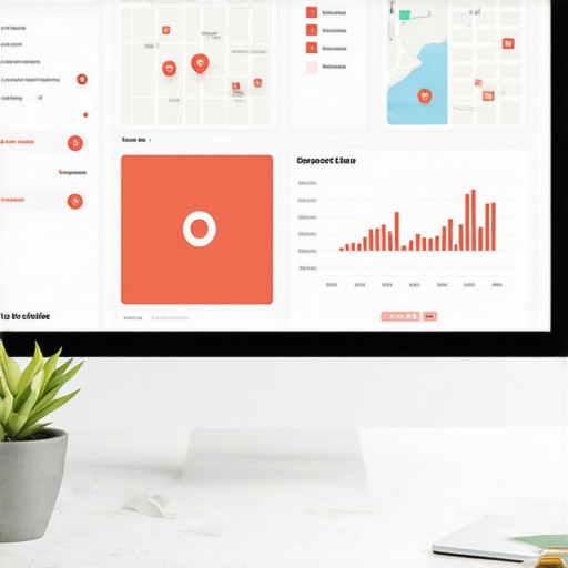 A collage of SEO and reputation management tools on computer screens